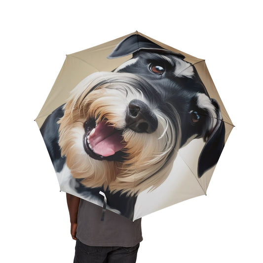 Giant Schnauzer Semi-Automatic Foldable Umbrella