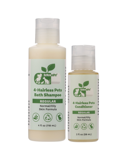 4-HAIRLESLES PETS PETS SHAMPOOING ET APRÈS-SHAMPOOING RÉGULIERS