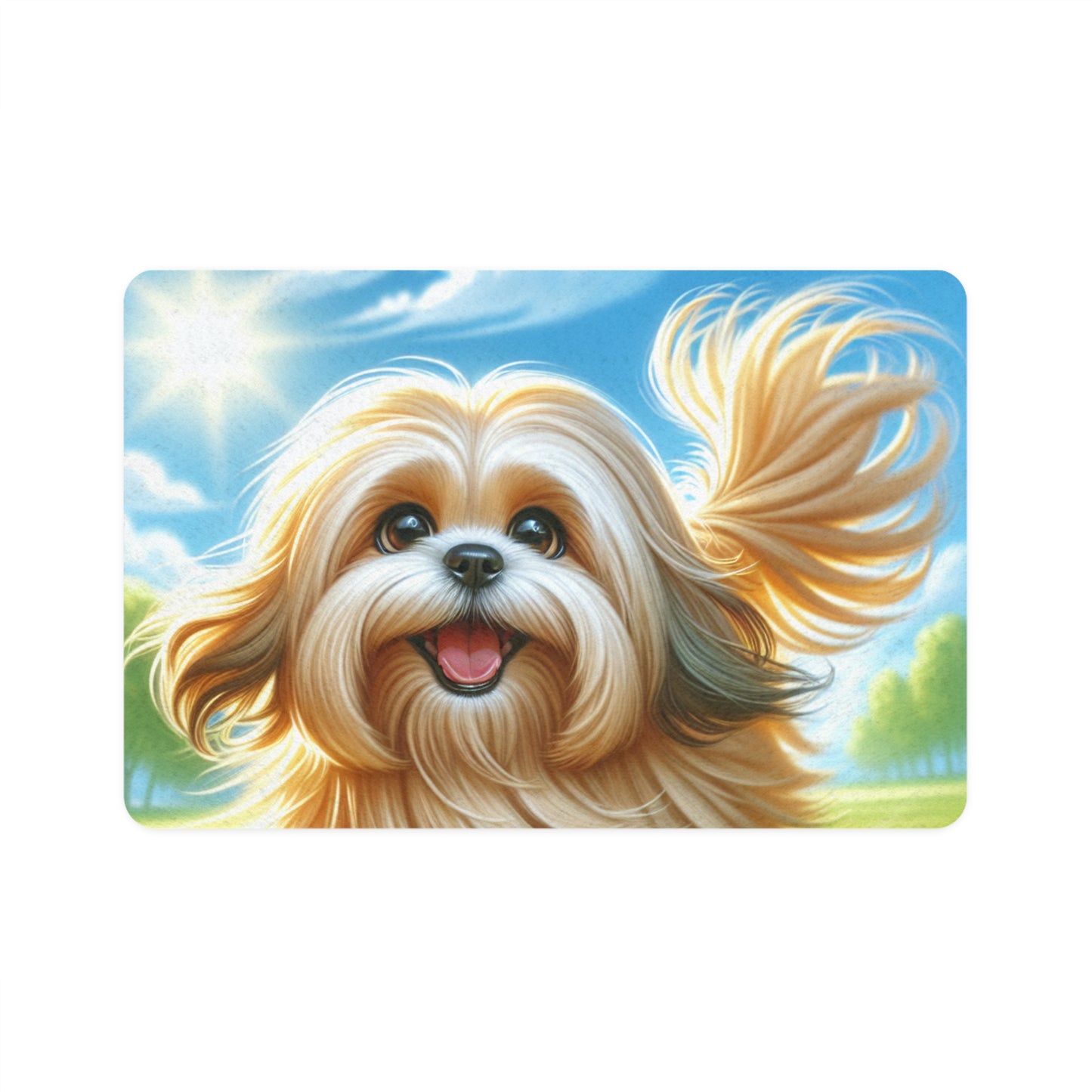 Pet Food Mat (12x18) - Lhasa Apso