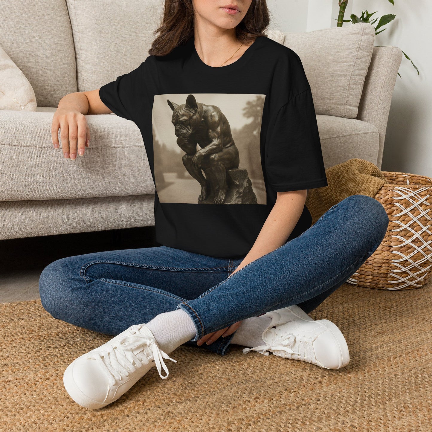 Canine Canvas Collection: Rodin Homage Tee Shirt
