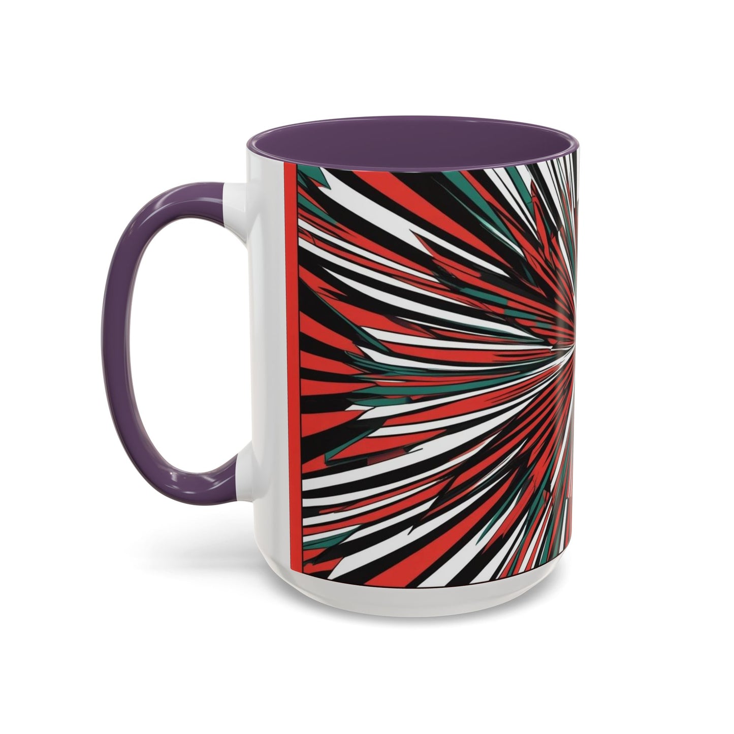 Optical Illusion Accent Mug – Ceramic Coffee Cup