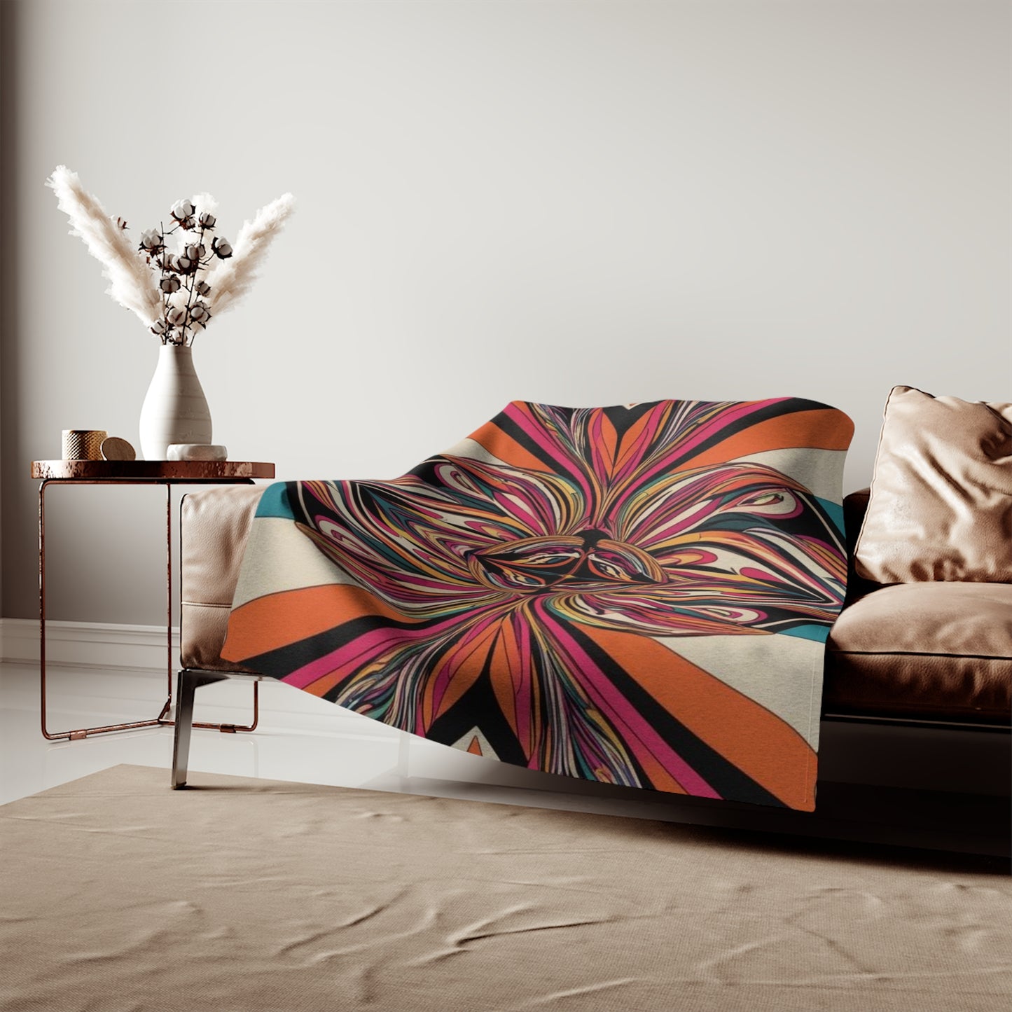 Sweat-shirt/couverture à illusion d'optique