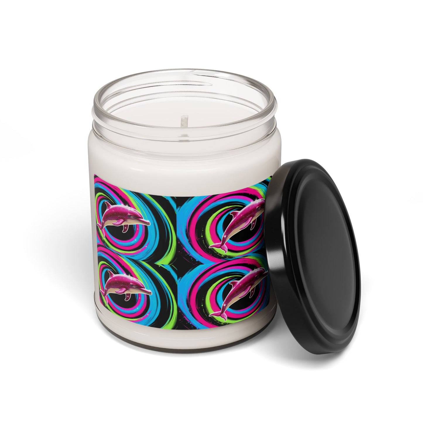 Glittery Dolphin- Scented Soy Candle, 9oz