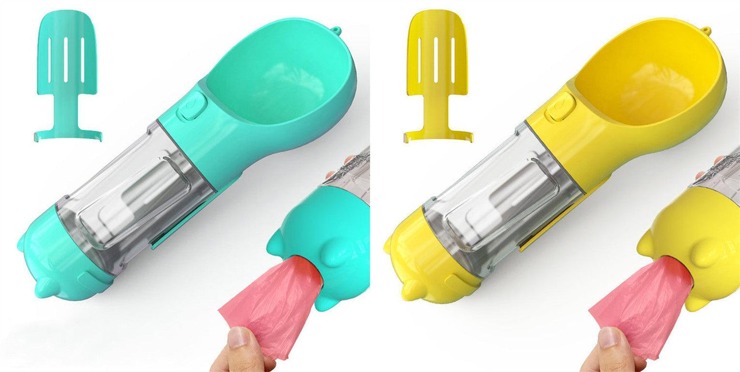 3-in-1 Pet Travel Water Bottle Feeder