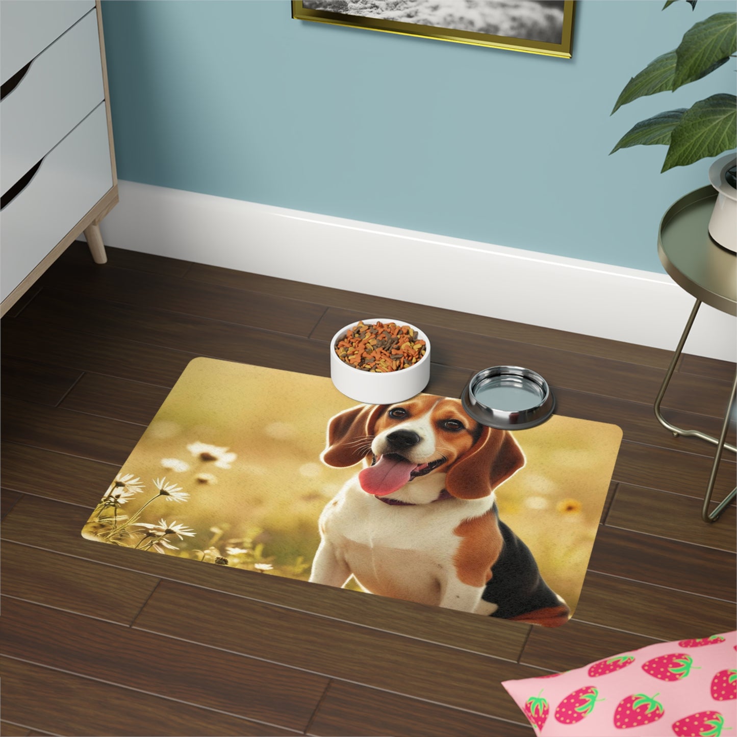 Pet Food Mat (12x18) - Beagle