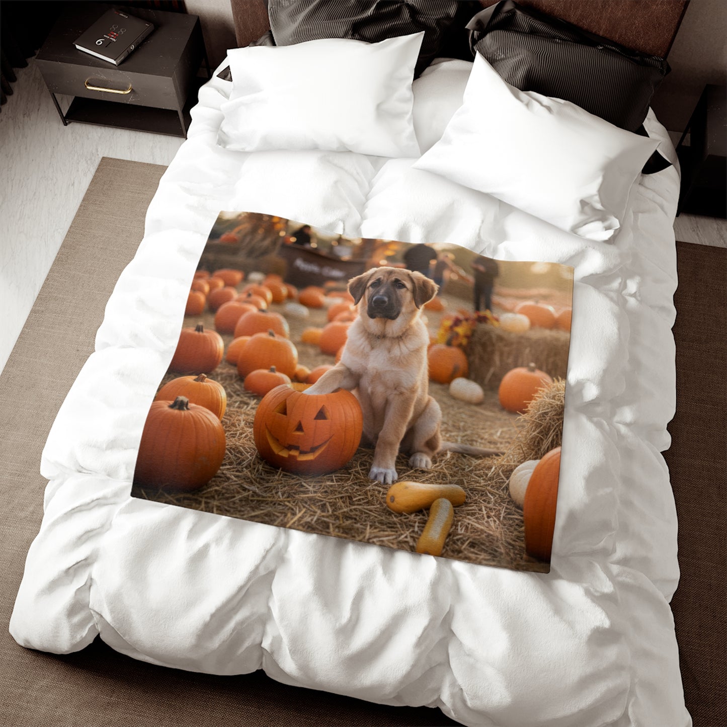 Autumn Pumpkin Patch Blanket
