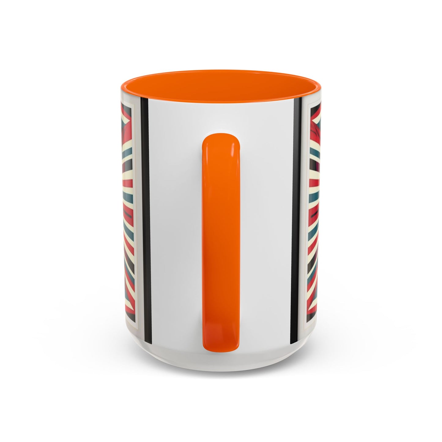 Optical Illusion Accent Mug – Ceramic Coffee Cup