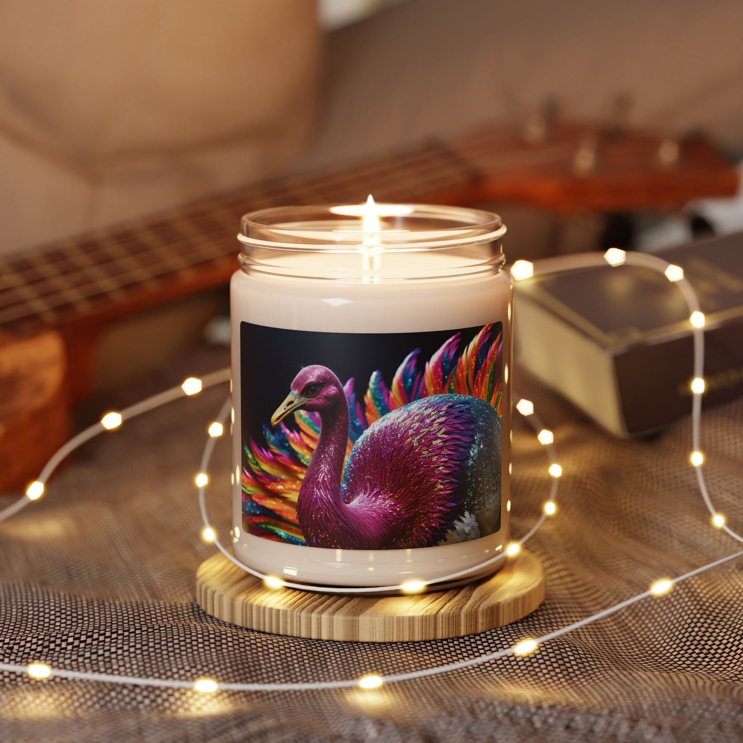 Glittery Emu- Scented Soy Candle, 9oz