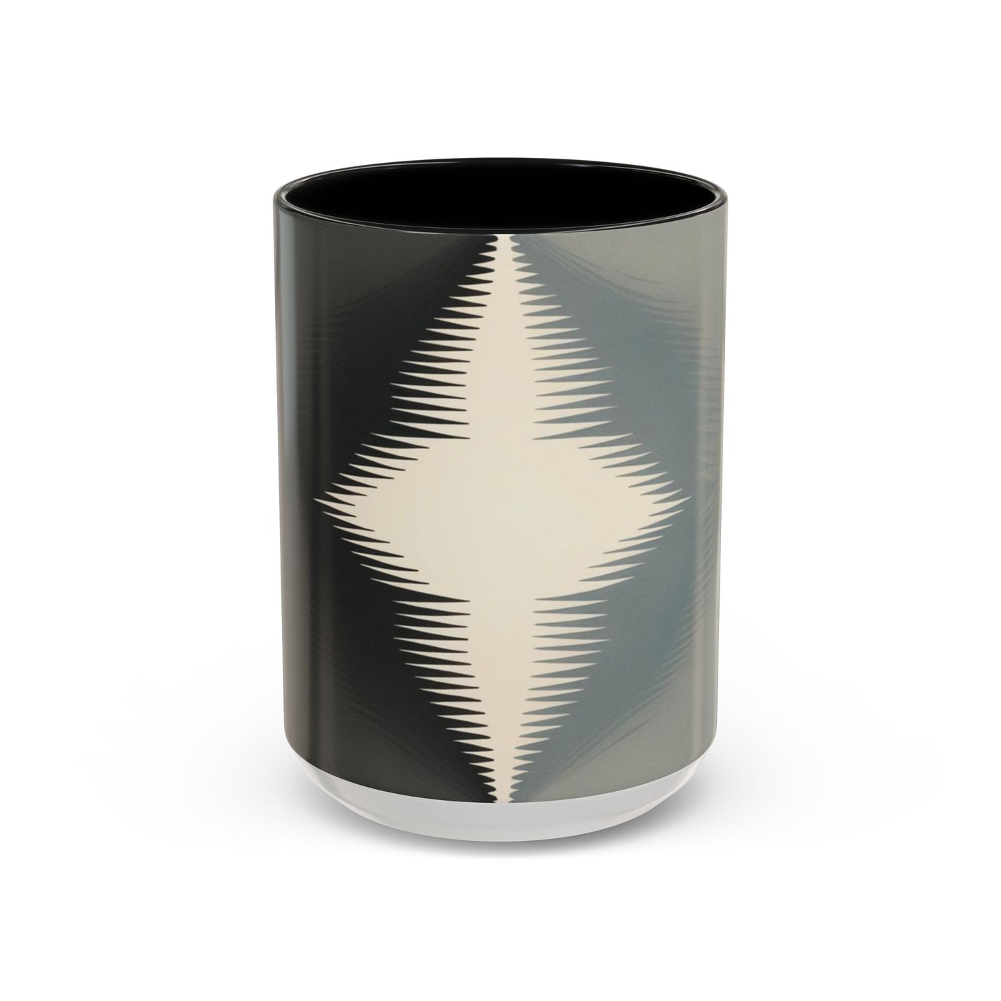 Optical Illusion Accent Mug – Ceramic Coffee Cup