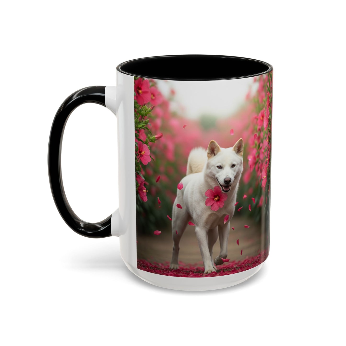 Taza de café con diseño de perro Jindo coreano: el regalo perfecto para los amantes de los perros.