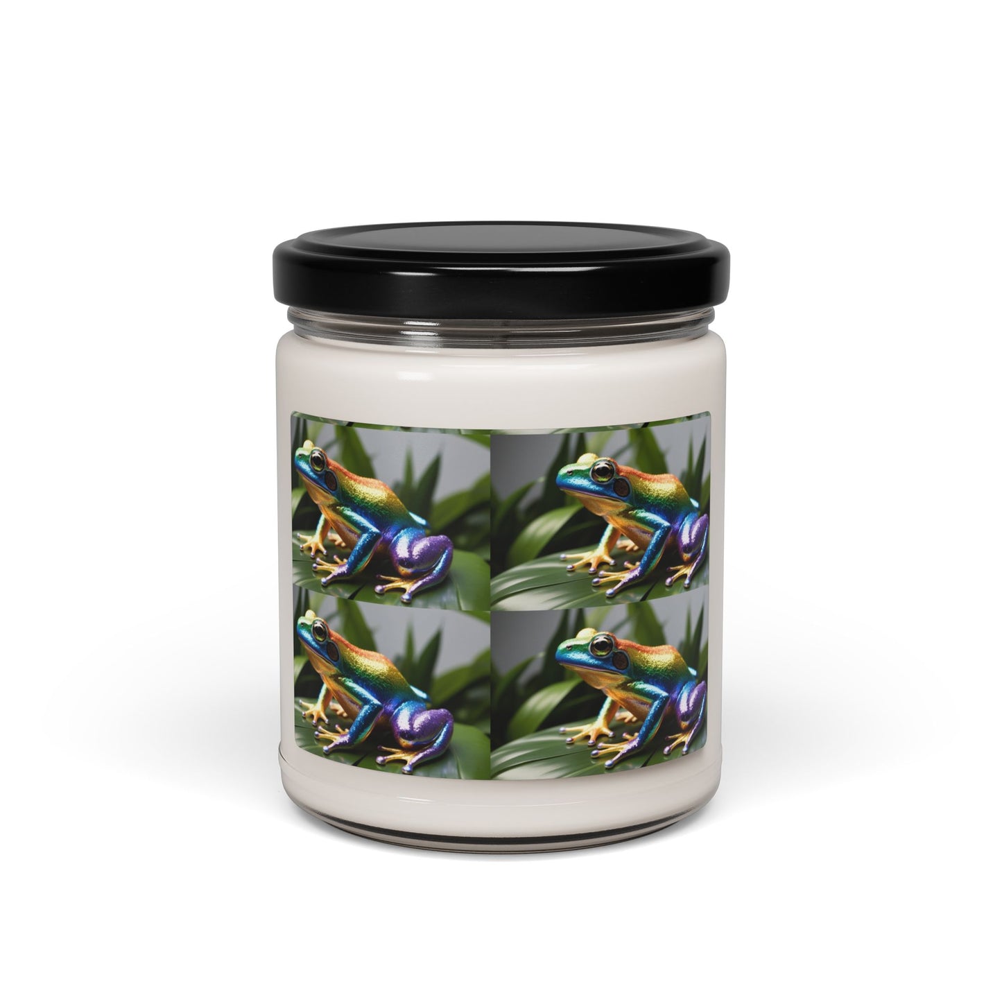 Rainbow Glittery Frog- Scented Soy Candle, 9oz