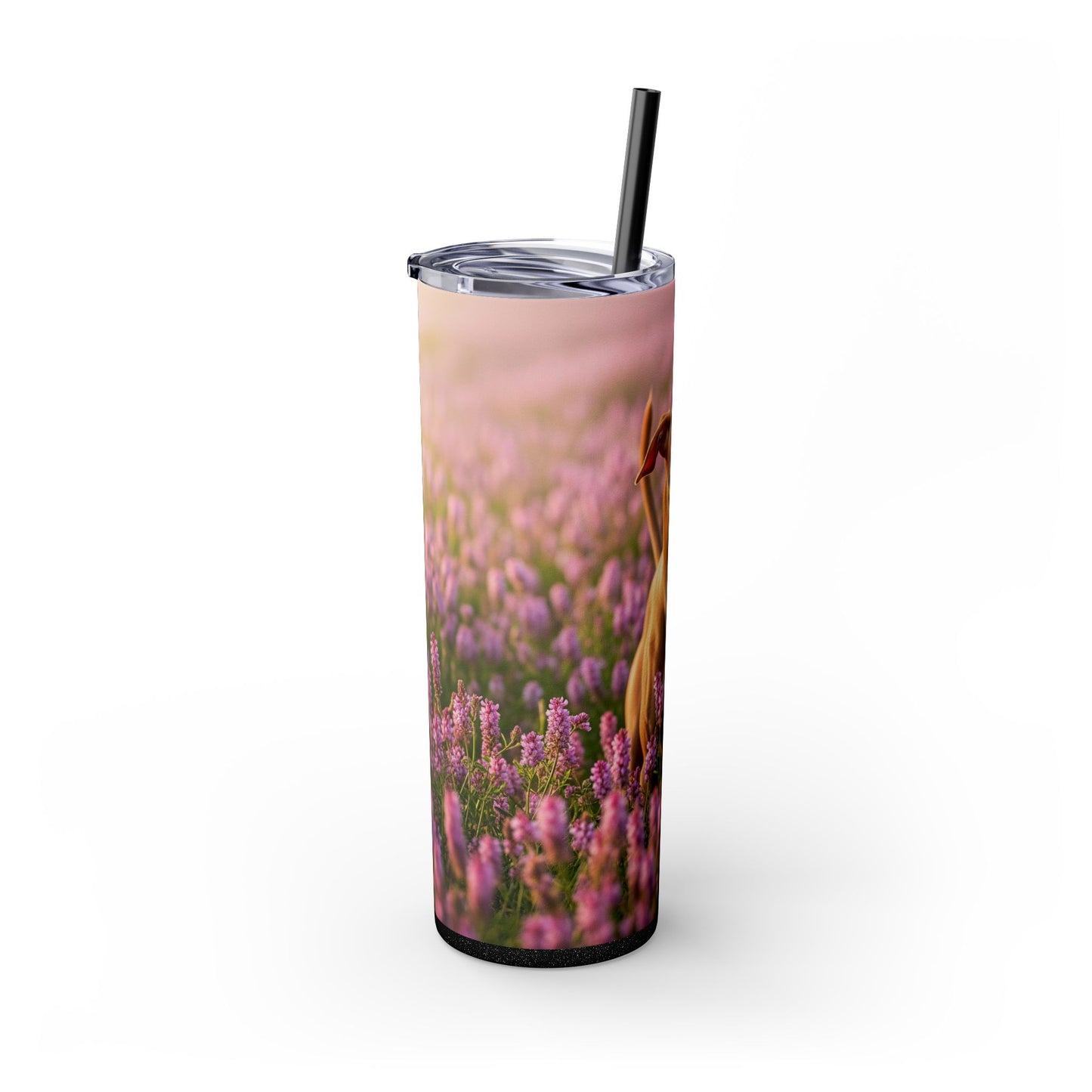 Skinny Tumbler with Straw – 20 oz Stainless Steel Cup