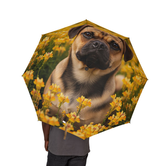 Puggle Semi-Automatic Foldable Umbrella