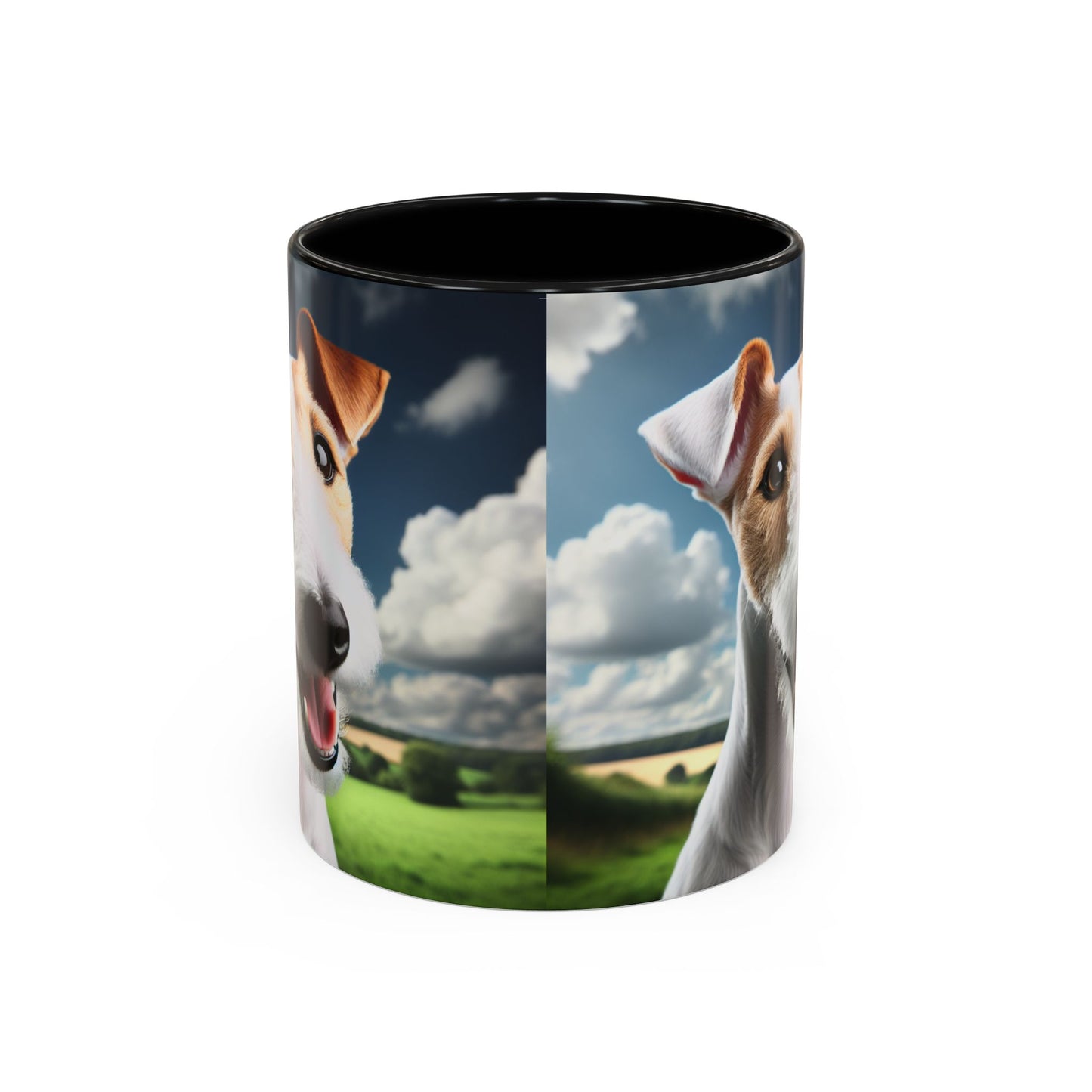 Taza de café con diseño de Fox Terrier de pelo liso: el regalo perfecto para los amantes de los perros.