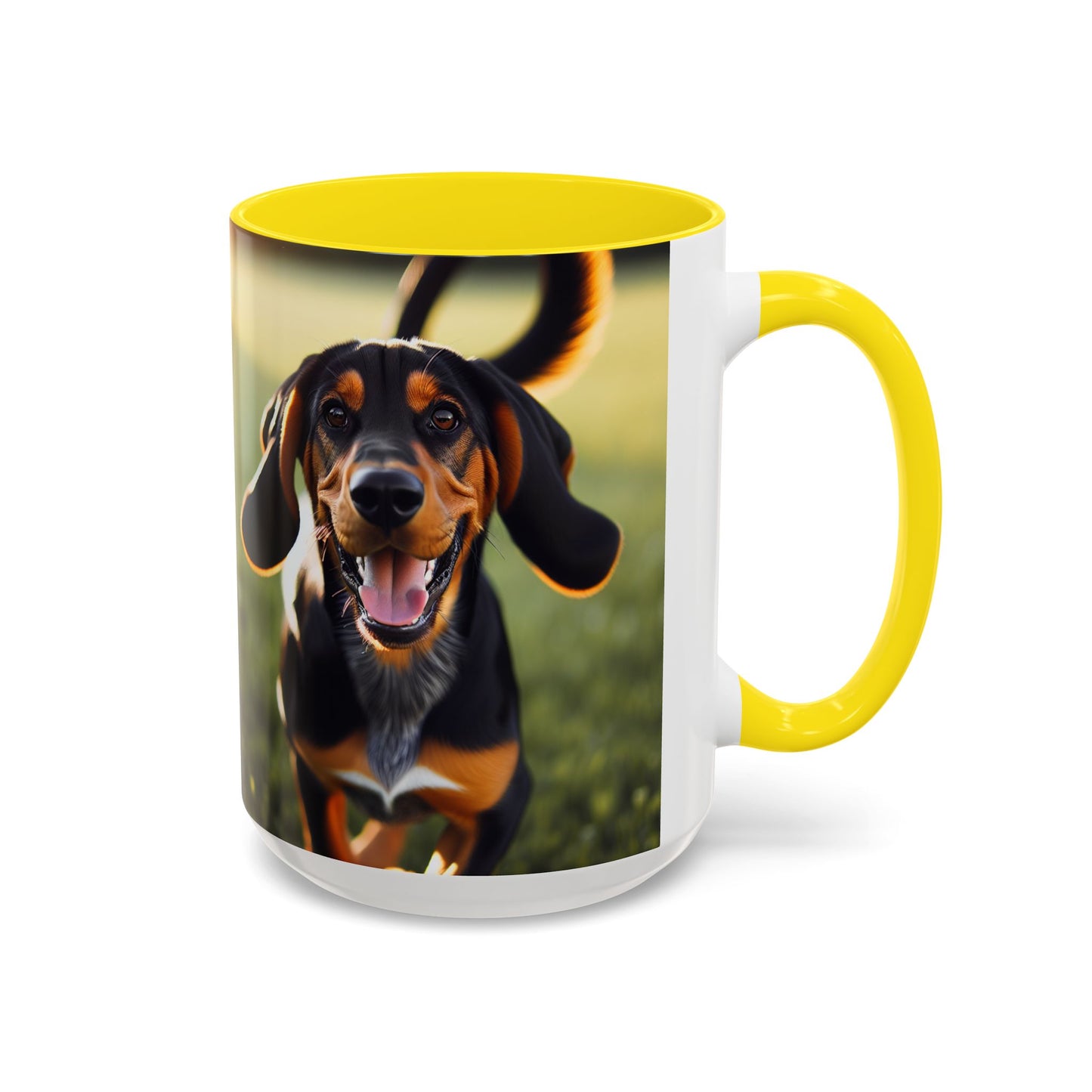 Black and Tan Coonhound Accent Coffee Mug - Perfect Gift for Dog Lovers