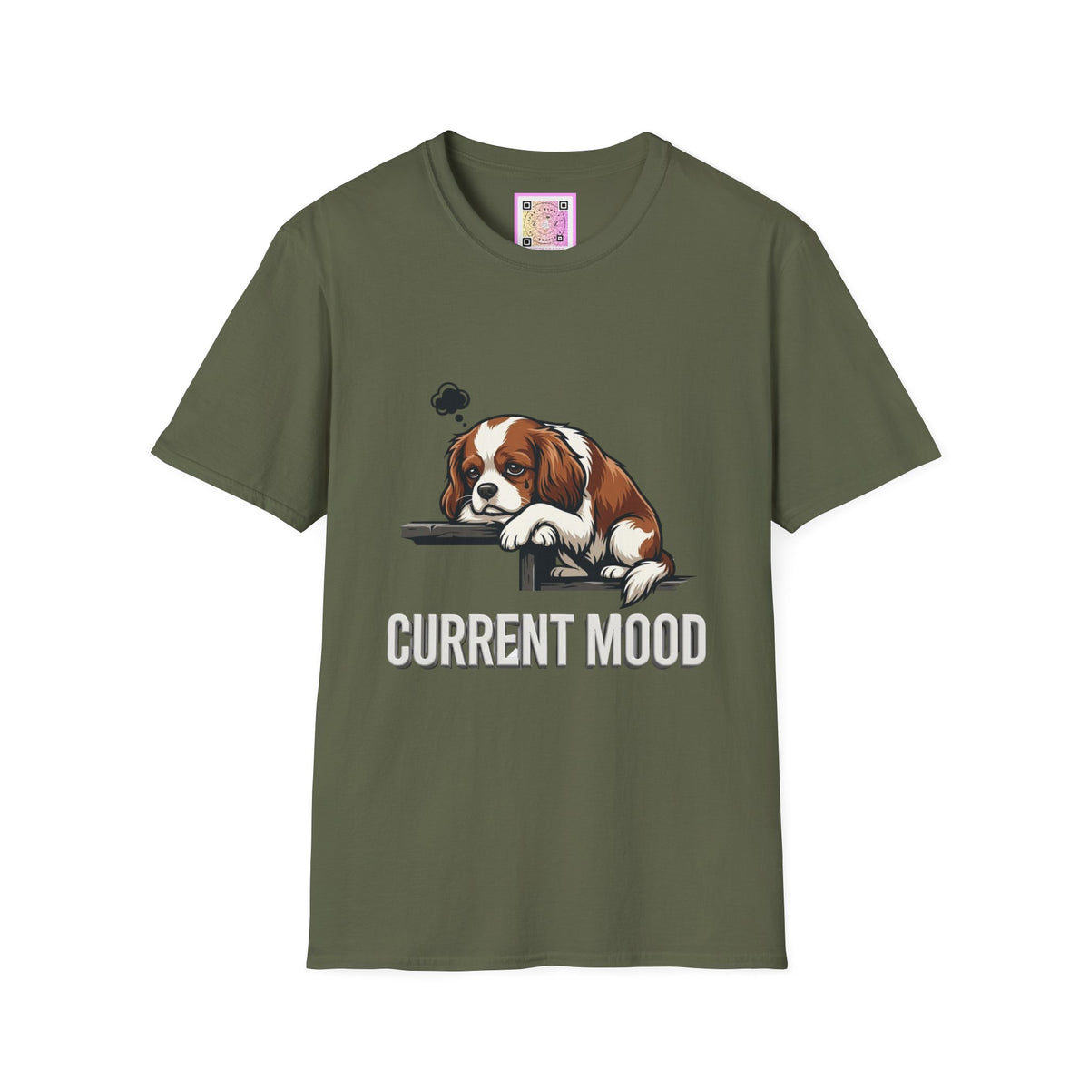 Cavalier King Charles Spaniel Current Mood Tee Shirt