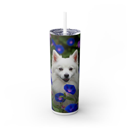 Japanese Spitz Tumbler with Straw, 20oz
