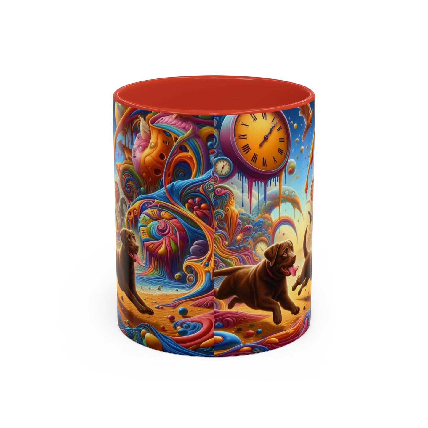 Chocolate Labrador Accent Coffee Mug - Perfect Gift for Dog Lovers