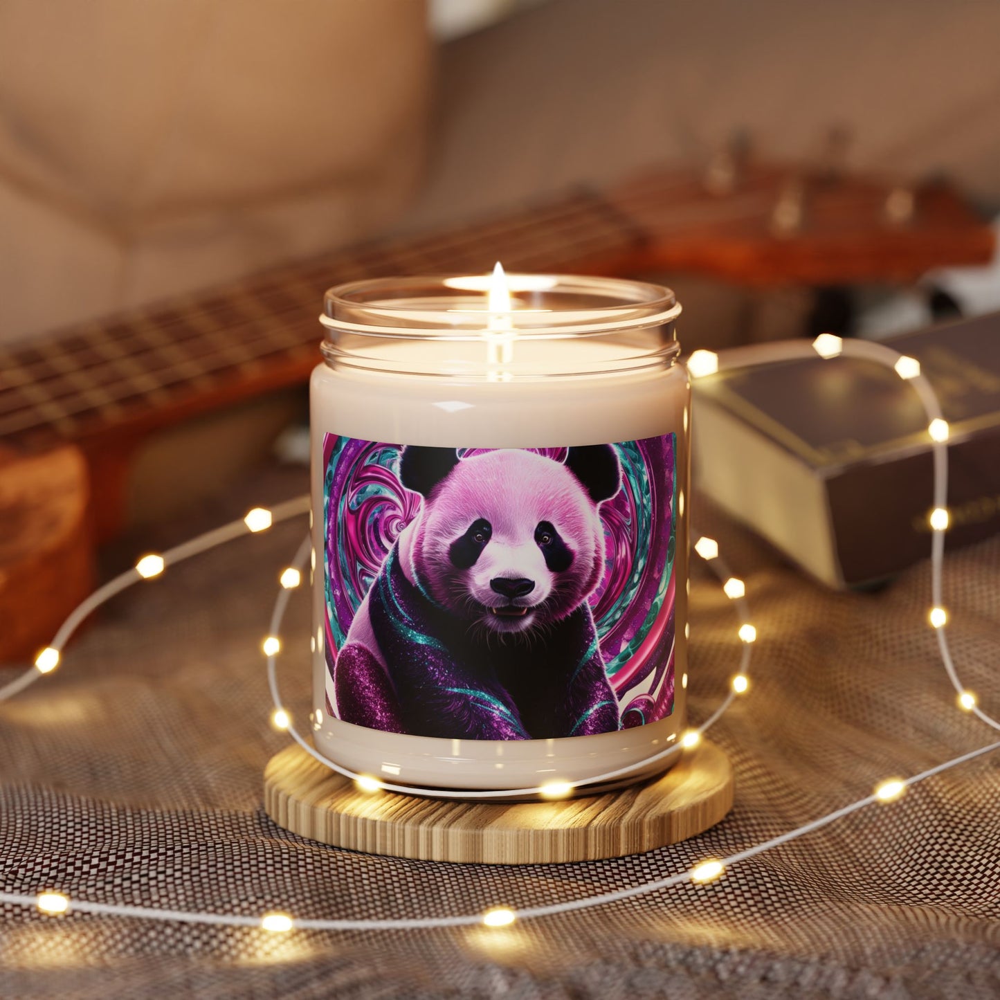 Psychedelic Panda- Scented Soy Candle, 9oz