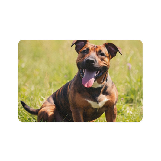 Pet Food Mat (12x18) - American Staffordshire Terrier