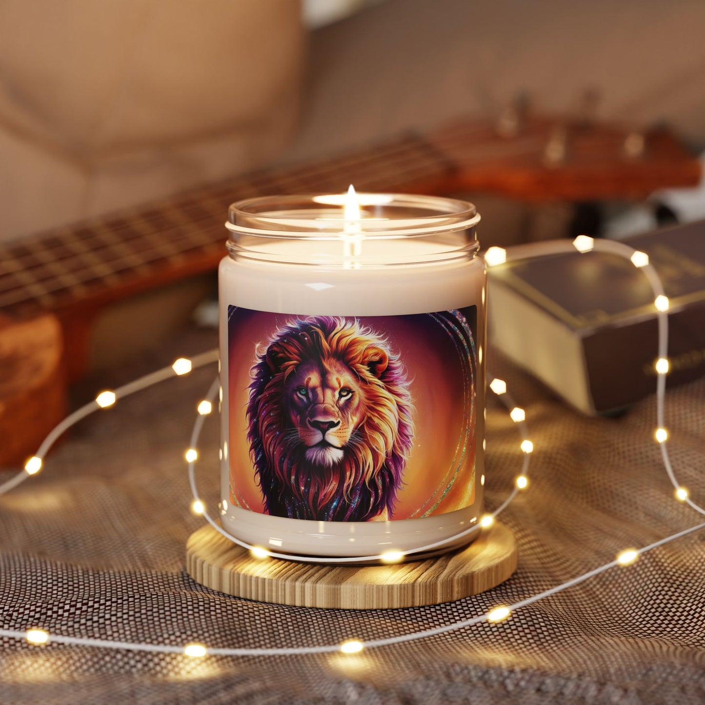 Psychedelic Lion- Scented Soy Candle, 9oz