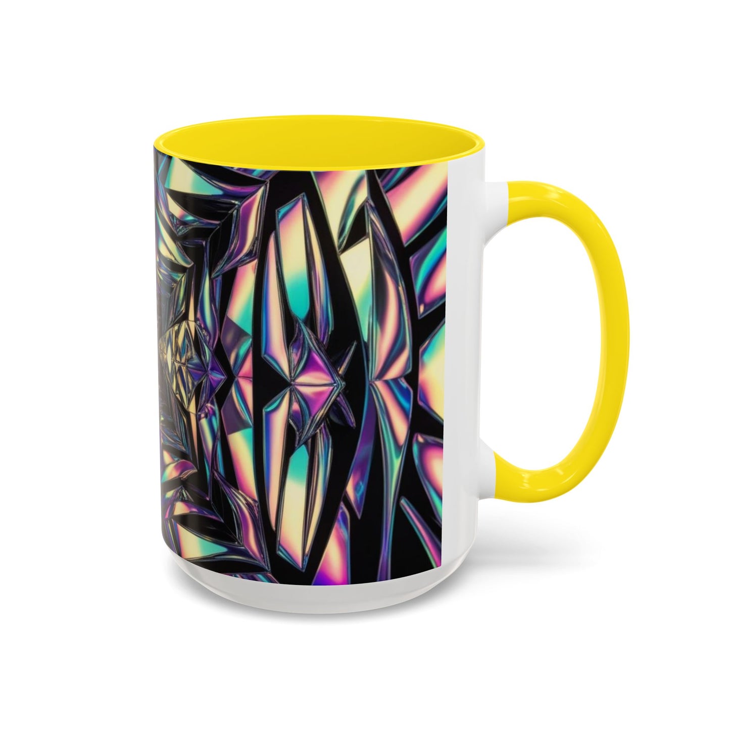 Optical Illusion Accent Mug – Ceramic Coffee Cup