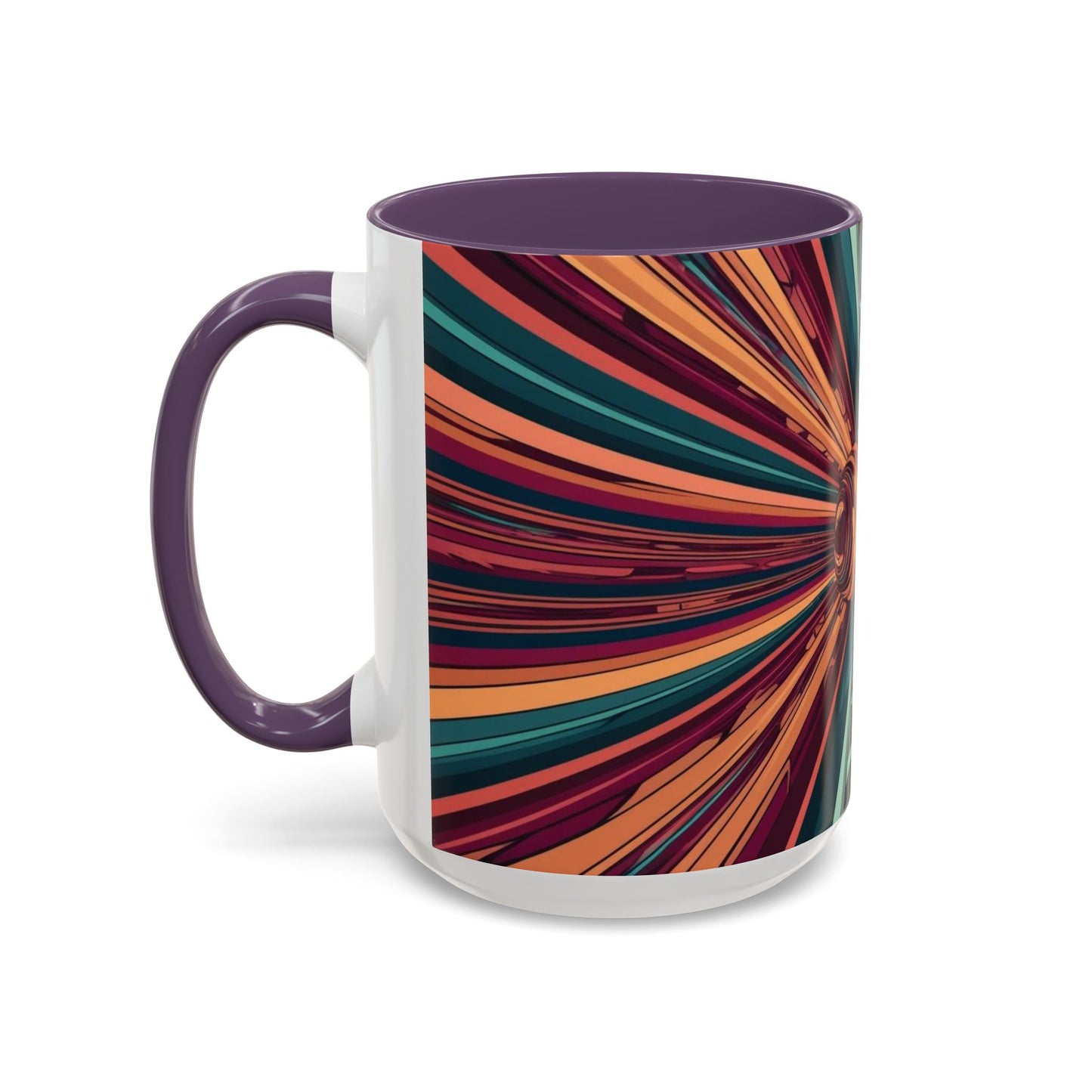Optical Illusion Accent Mug – Ceramic Coffee Cup
