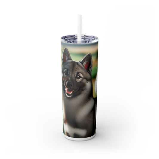 Norwegian Elkhound Tumbler with Straw, 20oz