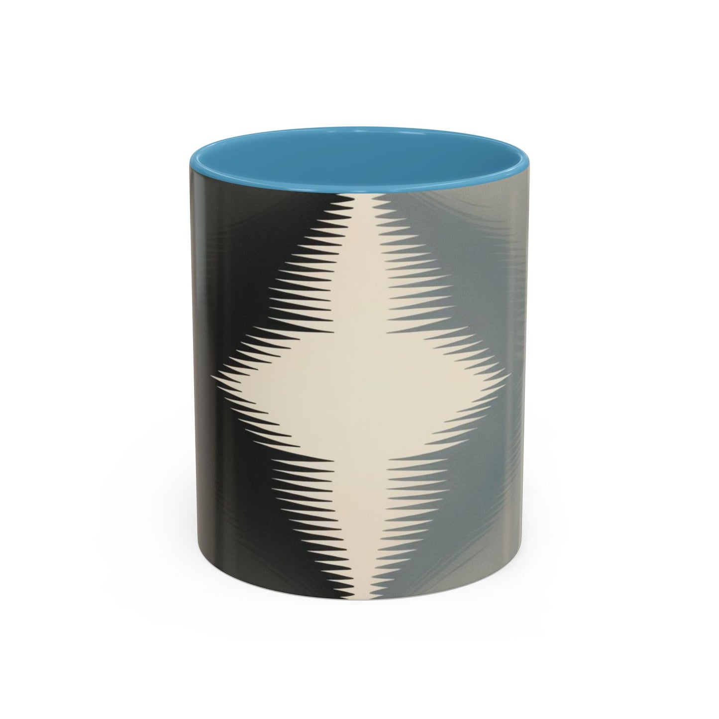 Optical Illusion Accent Mug – Ceramic Coffee Cup