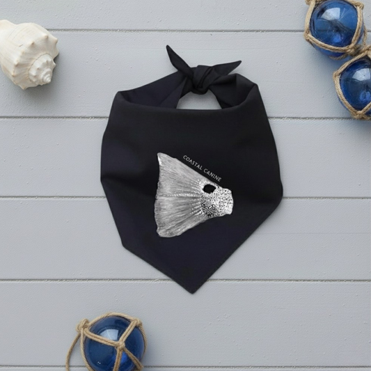 Bandana pour chien à queue de poisson rouge