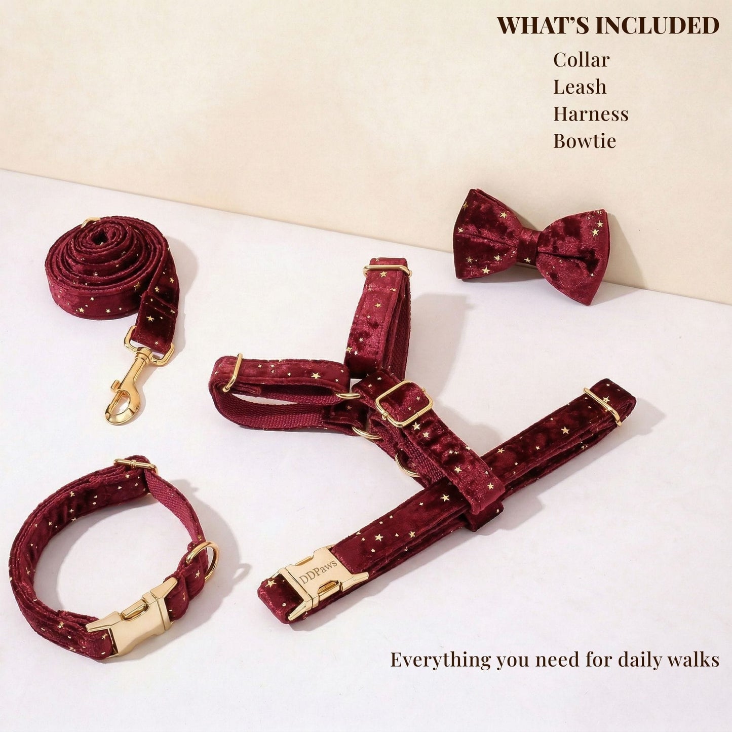 Ensemble classique personnalisé Velvet Wine Star