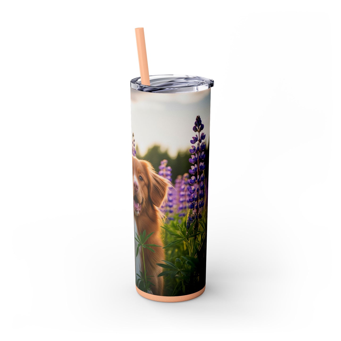 Nova Scotia Duck Tolling Retriever Skinny Tumbler with Straw, 20oz