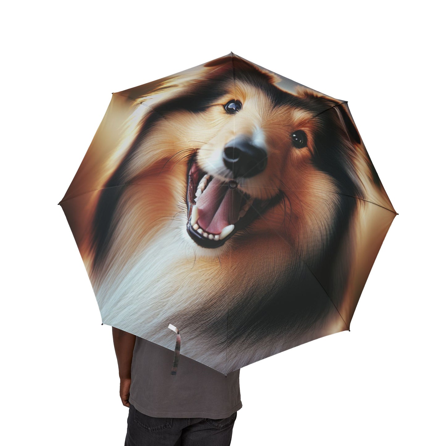 48" Semi-Automatic Umbrella – Windproof Large Travel Rain Umbrella