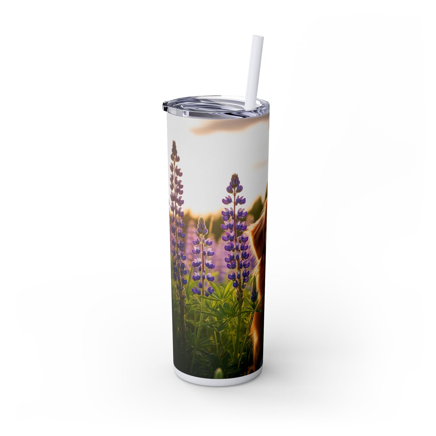 Nova Scotia Duck Tolling Retriever Skinny Tumbler with Straw, 20oz