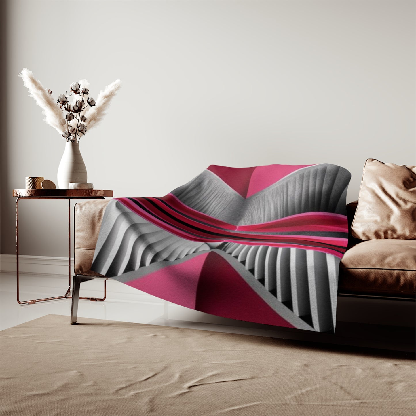 Sweat-shirt/couverture à illusion d'optique