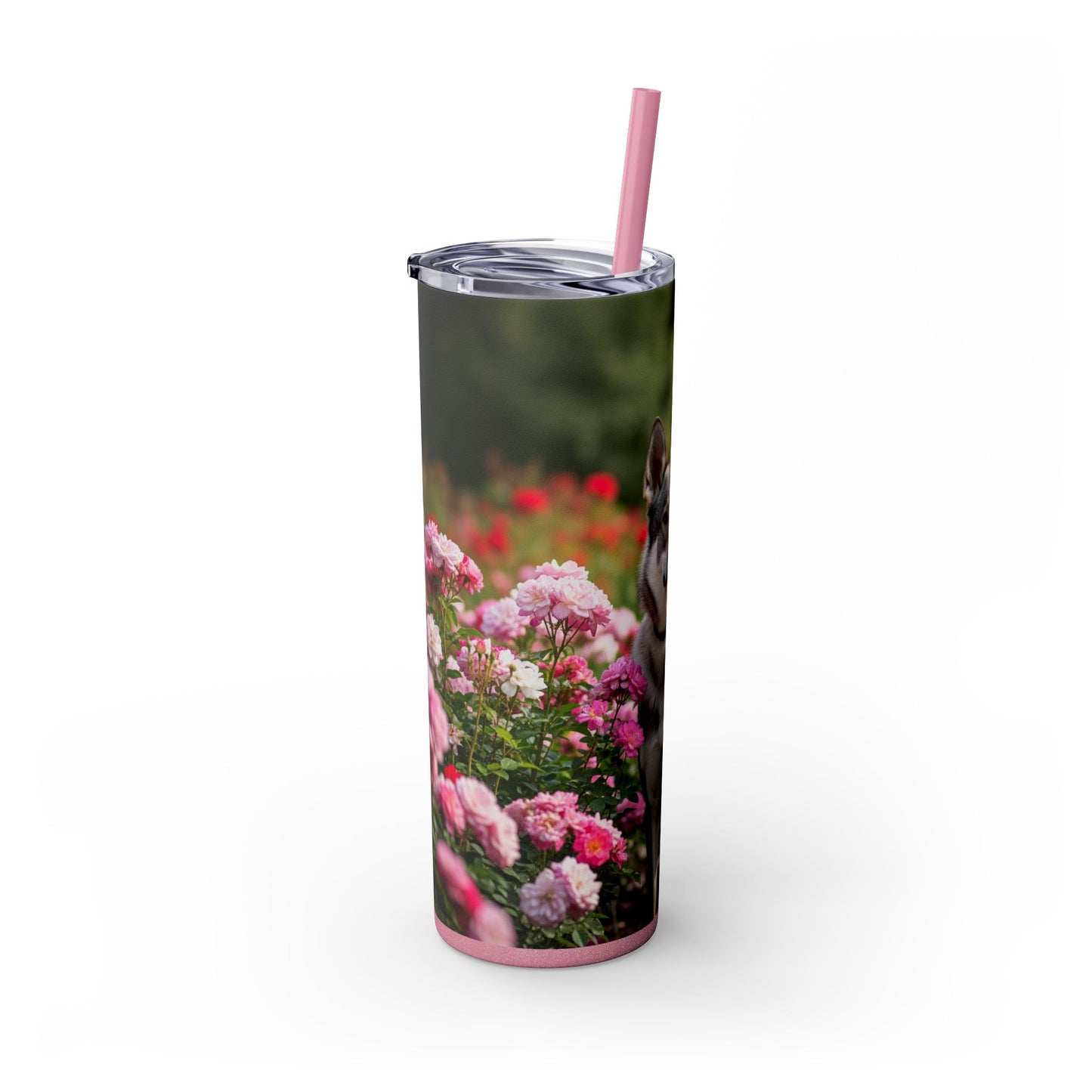 Skinny Tumbler with Straw – 20 oz Stainless Steel Cup