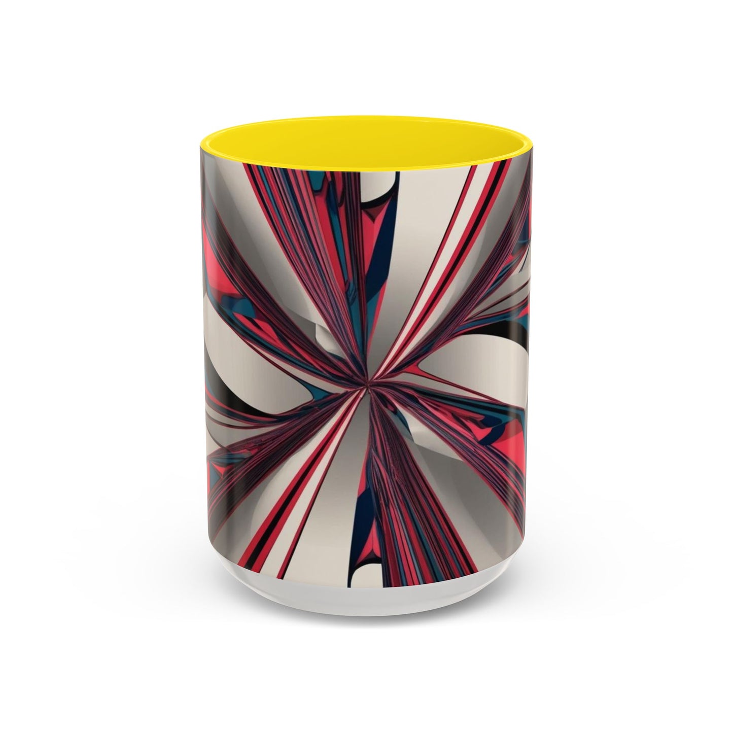 Optical Illusion Accent Mug – Ceramic Coffee Cup