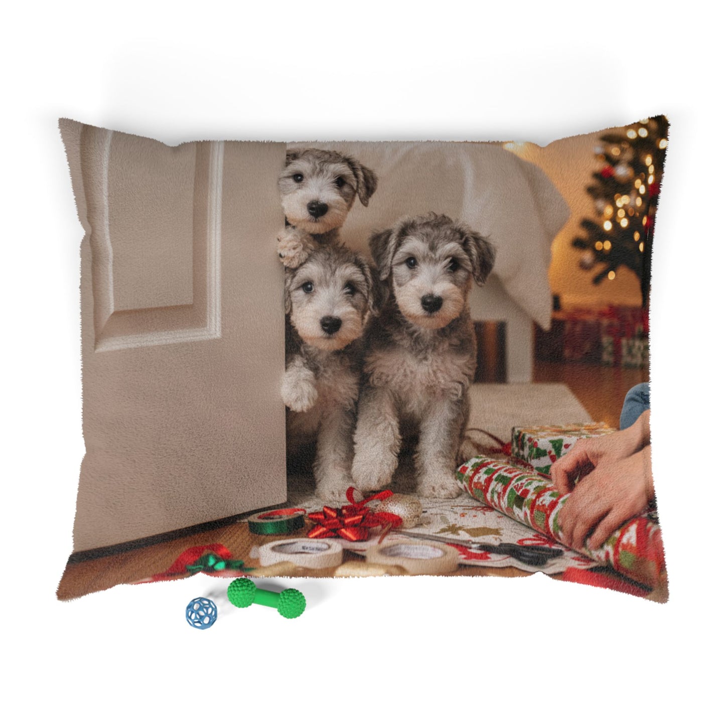 Holiday Puppies Pet Bed