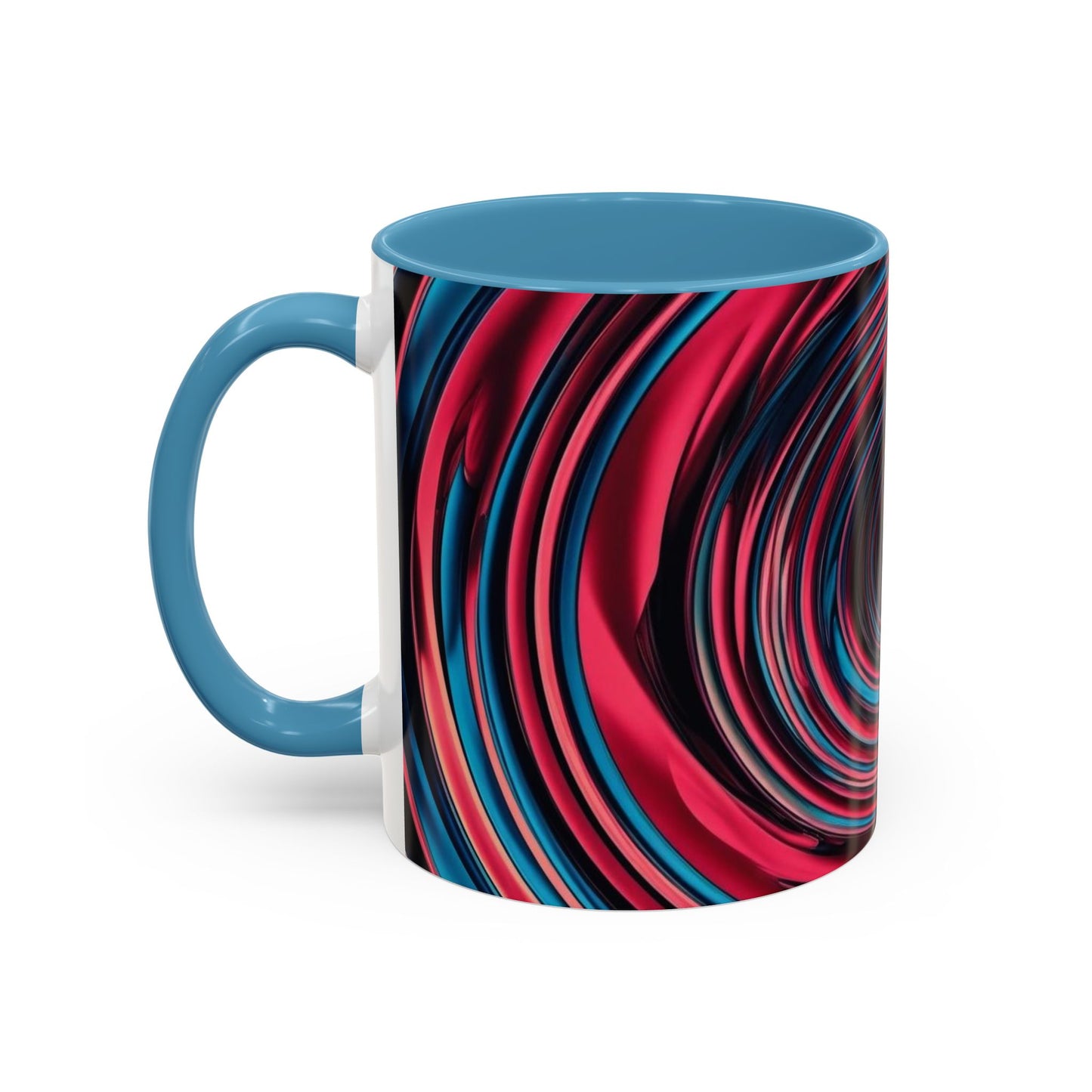 Optical Illusion Accent Mug – Ceramic Coffee Cup