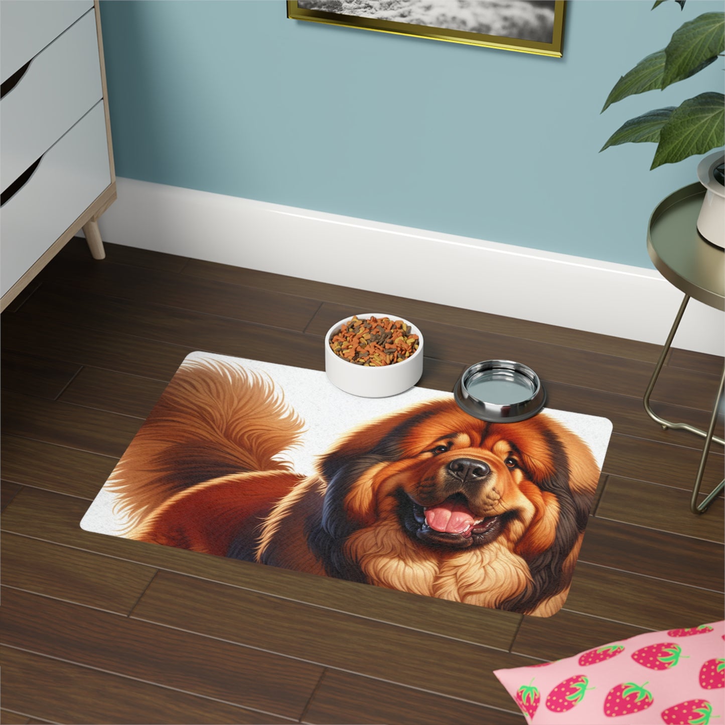 Pet Food Mat (12x18) - Tibetan Mastiff