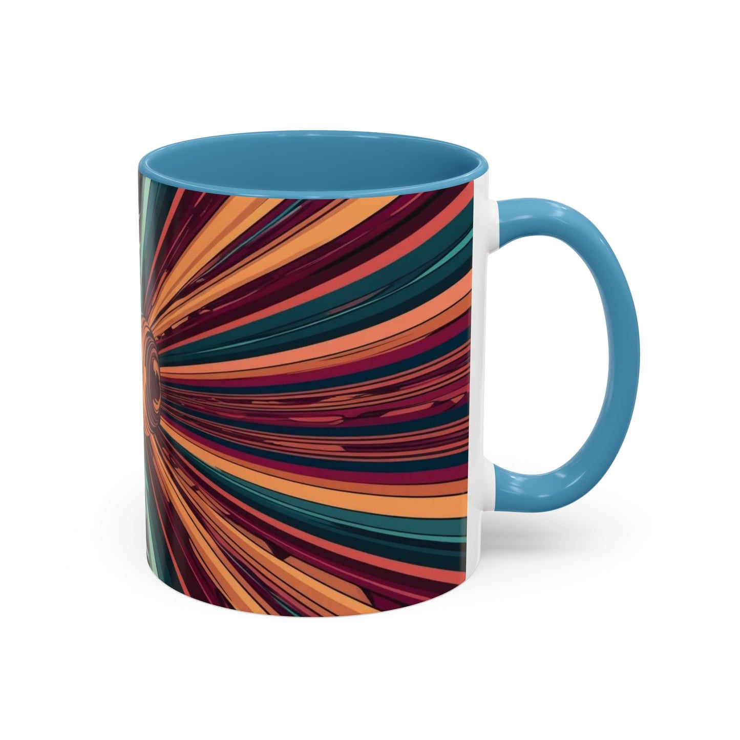 Optical Illusion Accent Mug – Ceramic Coffee Cup