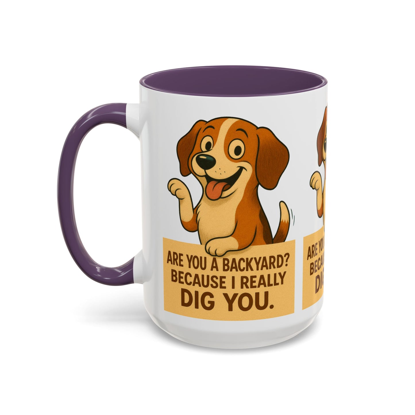 Backyard Dig Accent Coffee Mug - Perfect Gift for Dog Lovers