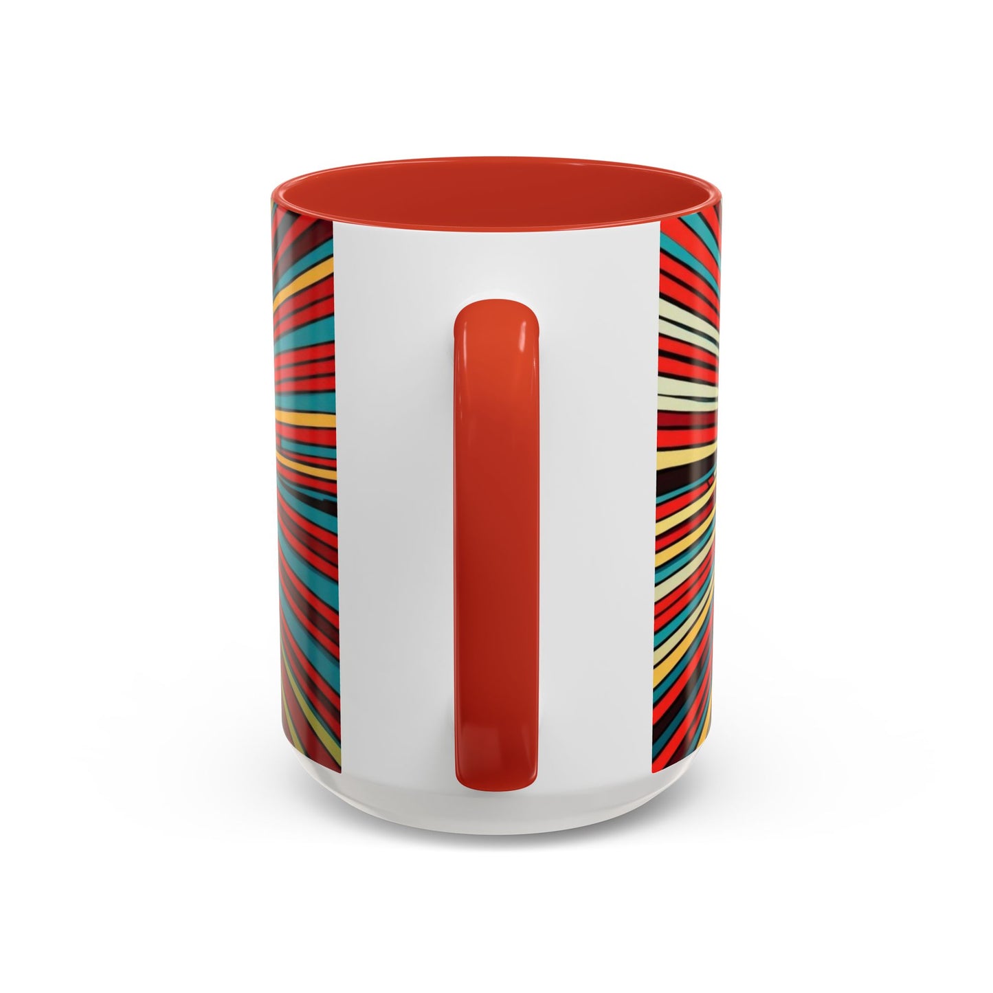 Optical Illusion Accent Mug – Ceramic Coffee Cup