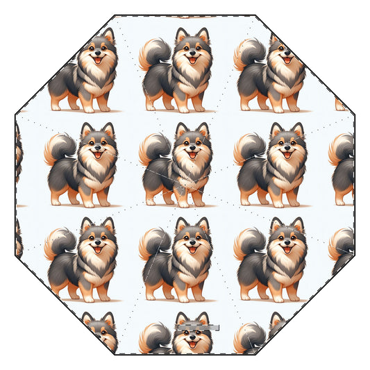Swedish Vallhund Semi-Automatic Foldable Umbrella