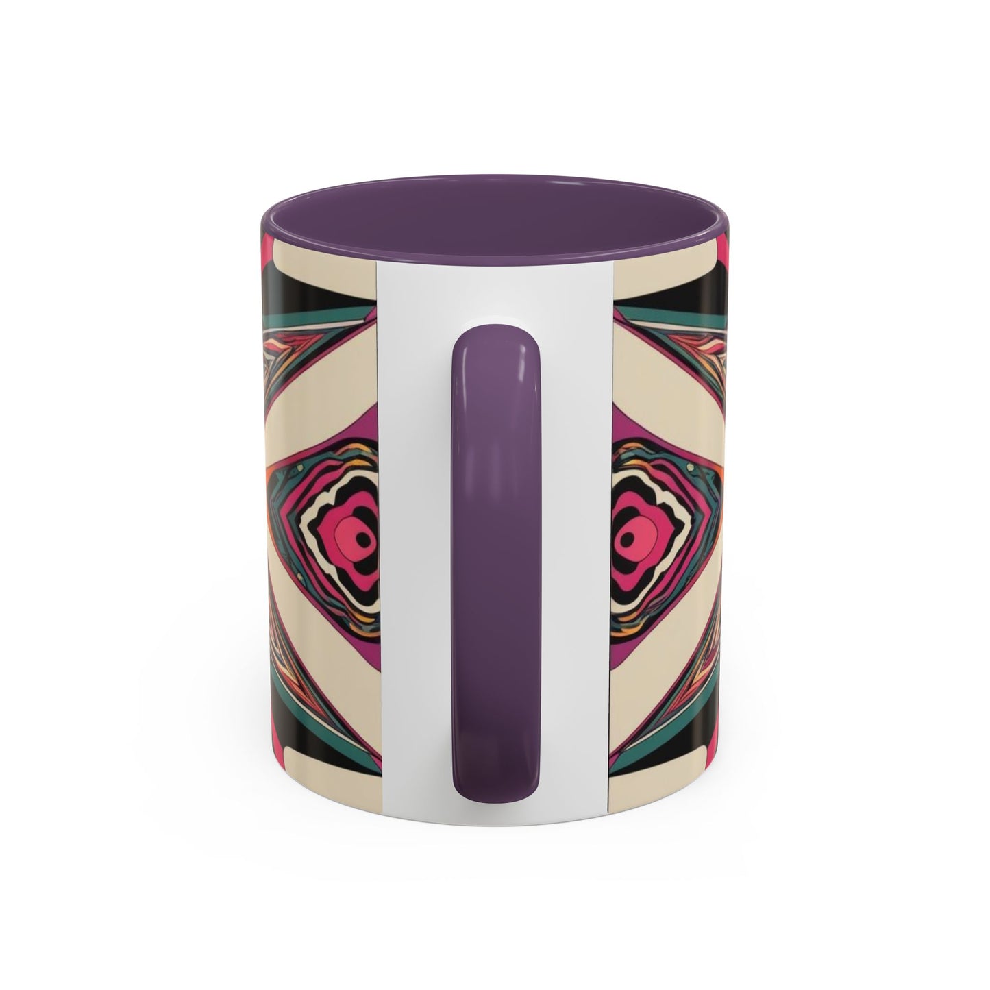 Optical Illusion Accent Mug – Ceramic Coffee Cup