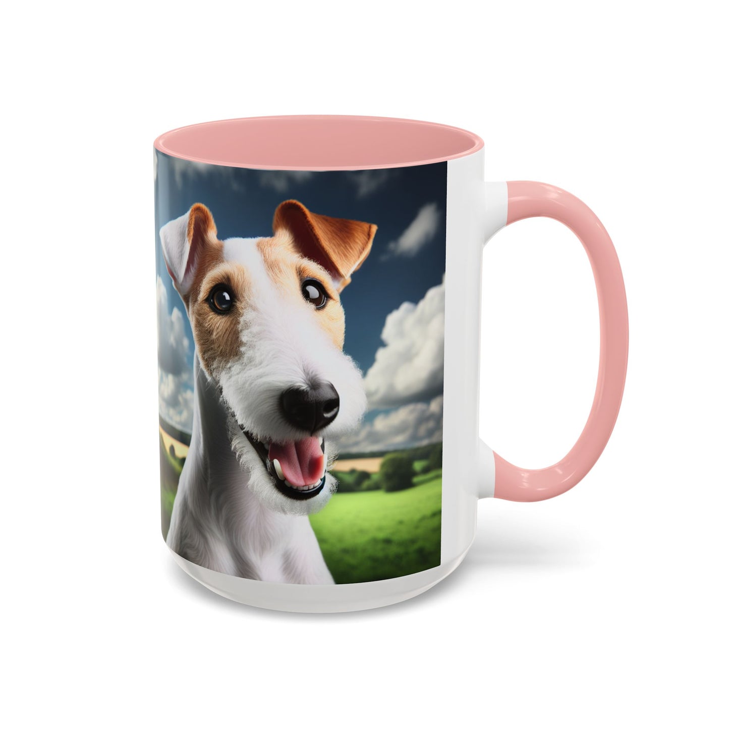 Taza de café con diseño de Fox Terrier de pelo liso: el regalo perfecto para los amantes de los perros.