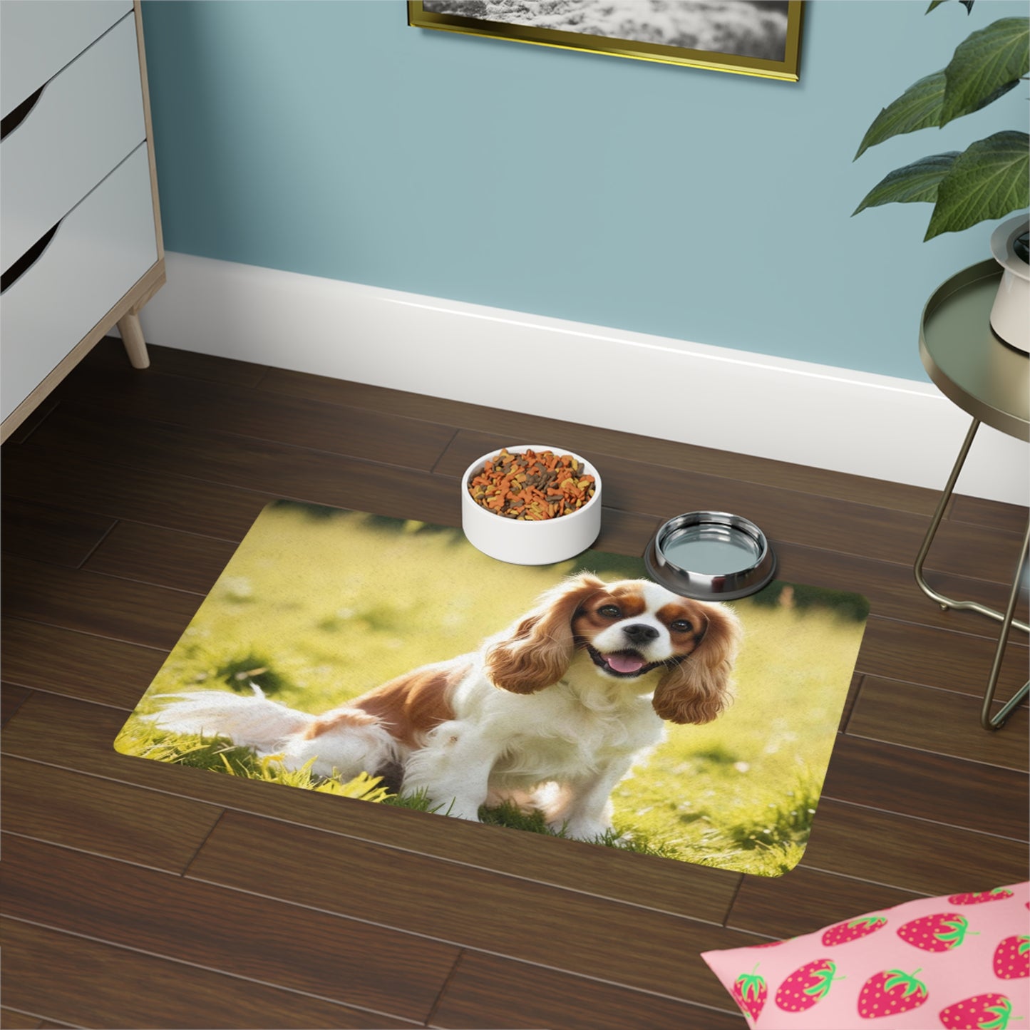 Pet Food Mat (12x18) - Cavalier King Charles Spaniel