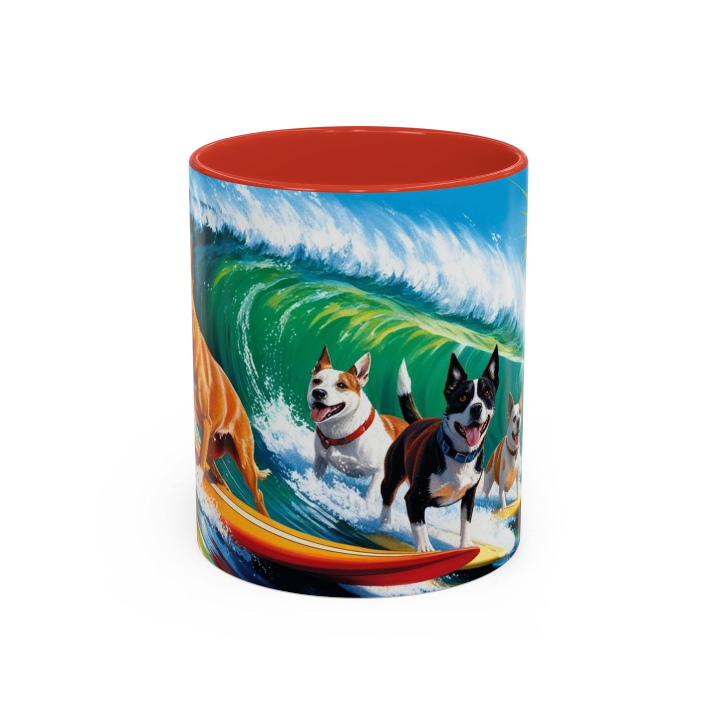 Taza de café con detalles de Surf Dogs: el regalo perfecto para los amantes de los perros