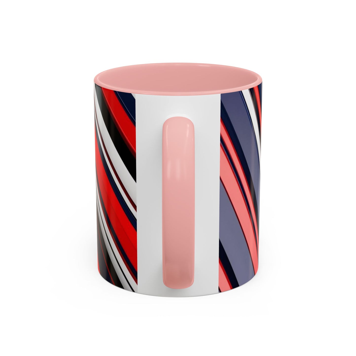 Optical Illusion Accent Mug – Ceramic Coffee Cup