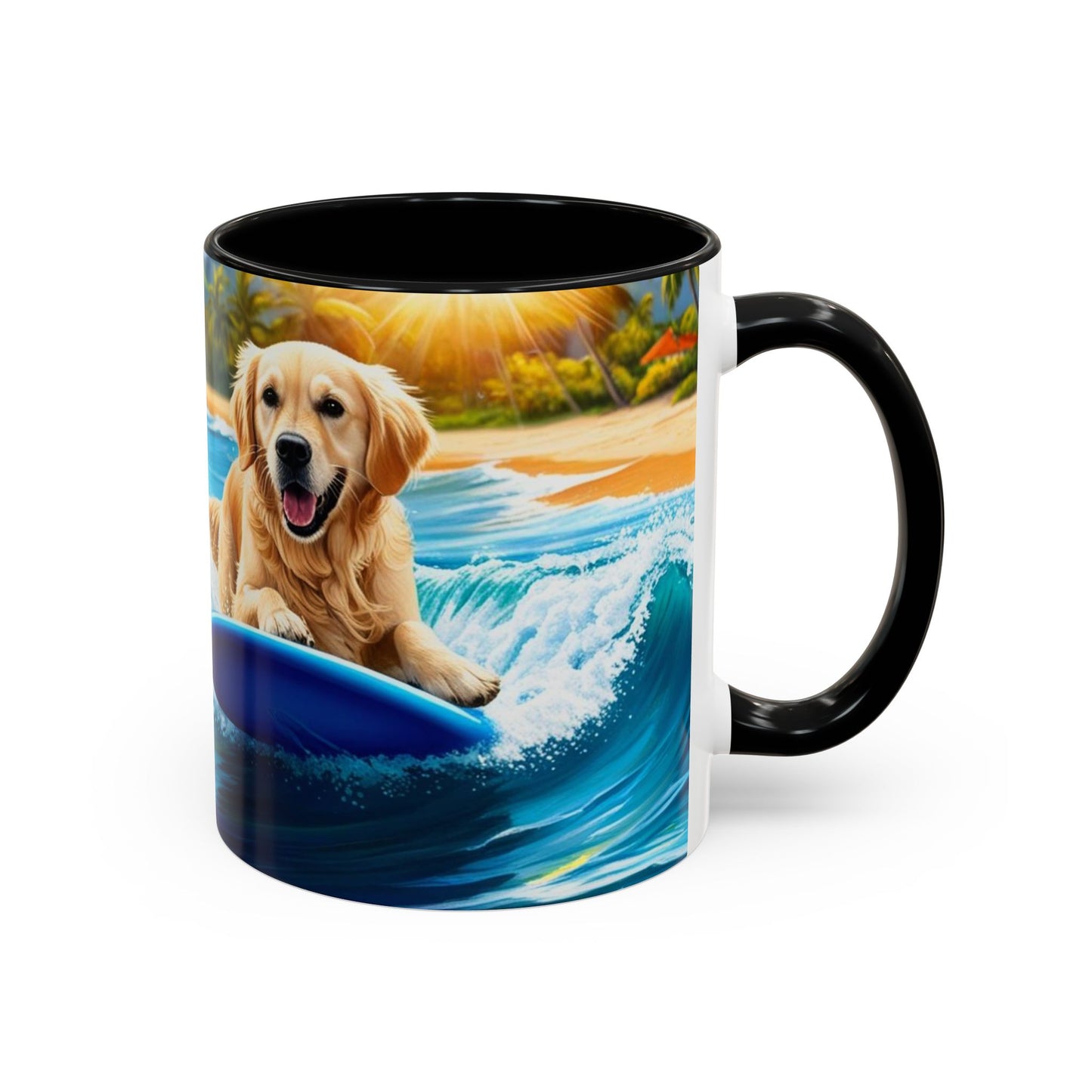 Taza de café con detalles de Surf Dogs: el regalo perfecto para los amantes de los perros